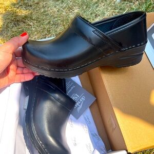 Dansko black clogs , size 37